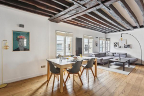 BnBNook - Bright 2BR Near Louvre & Pompidou